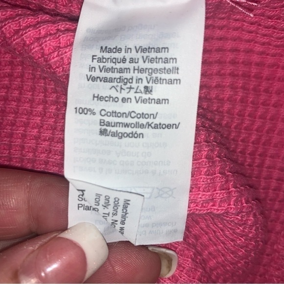 J. CREW Thermal Pink Long Sleeve size XS Barbiecore - Picture 8 of 8